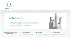 Desktop Screenshot of botanicalabs.com
